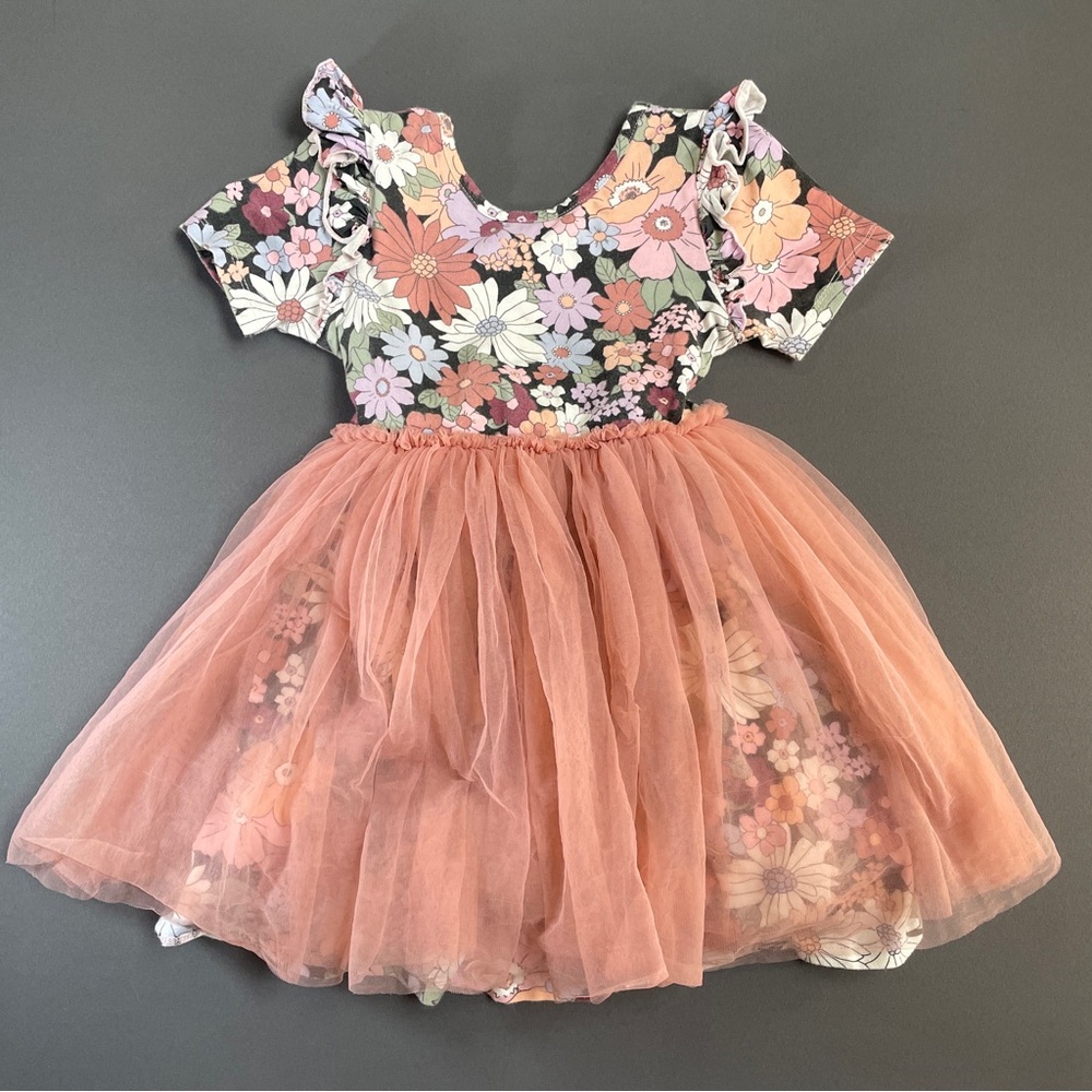 Cotton On Floral and Peach Tulle Dress